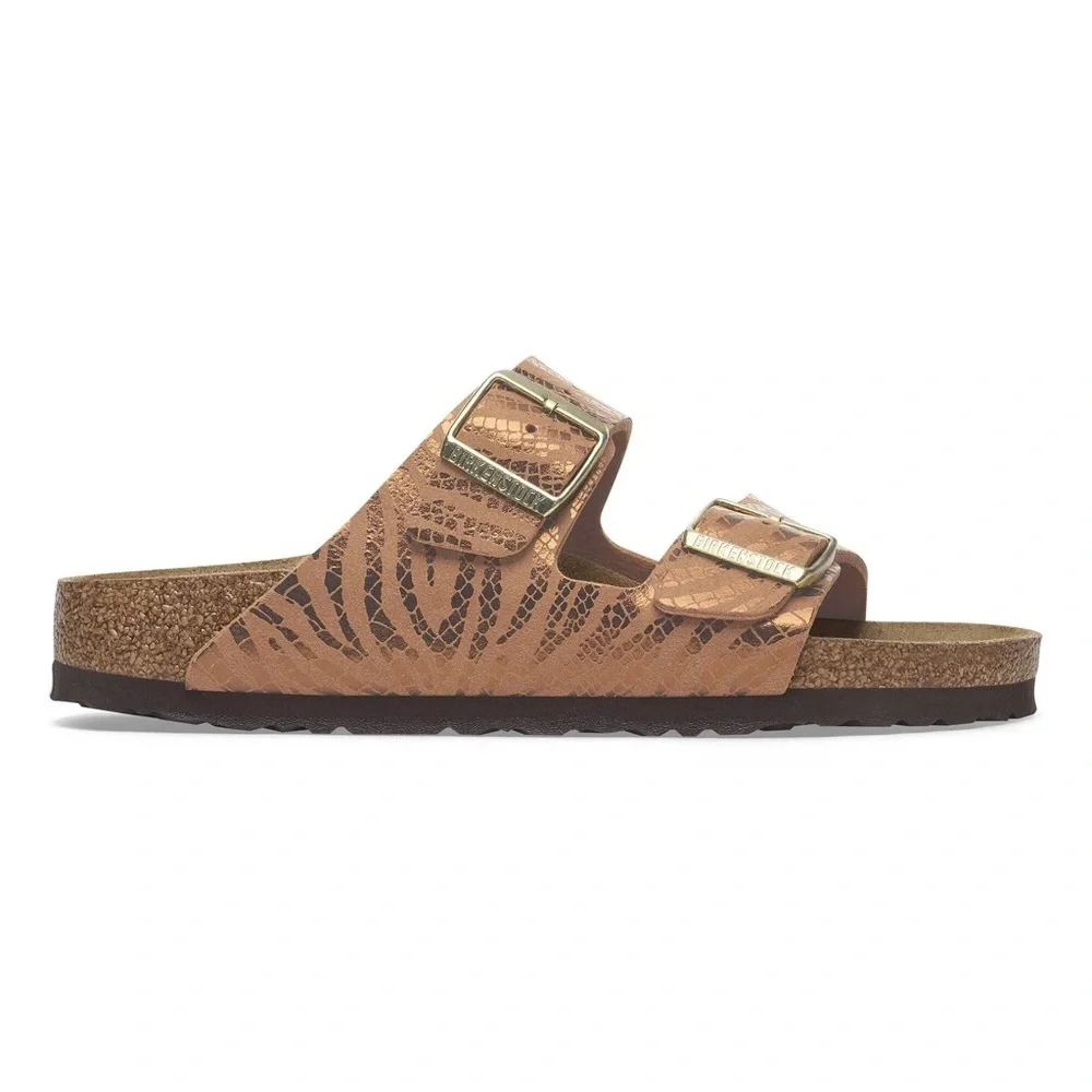Birkenstock Arizona Synethics Pecan Zebra Print Sandal - Picture 4 of 8